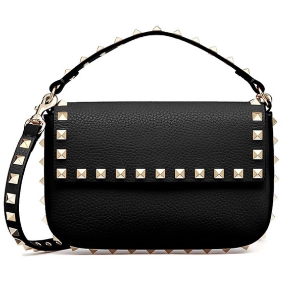 Valentino Garavani - NEW IN BOX Stud-detail leather shoulder bag - Picture 1 of 10